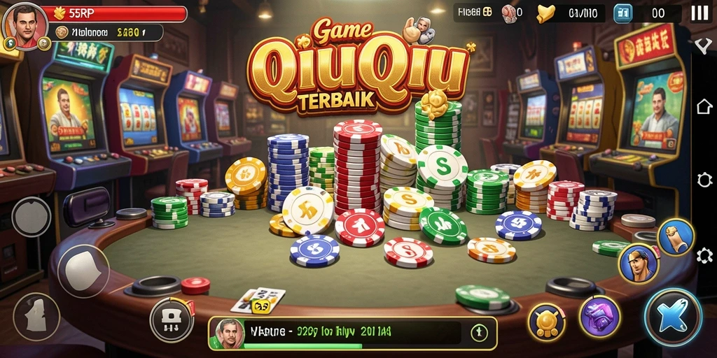 Screenshot gameplay QiuQiu yang menarik dan interaktif.