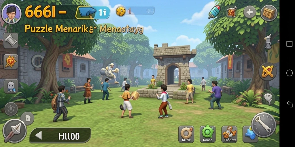 Tampilan gameplay menarik dari 666I yang menantang.