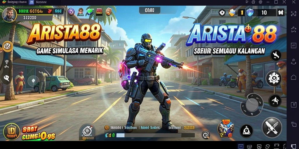 Tampilan luar biasa dari gameplay seru ARISTA88.