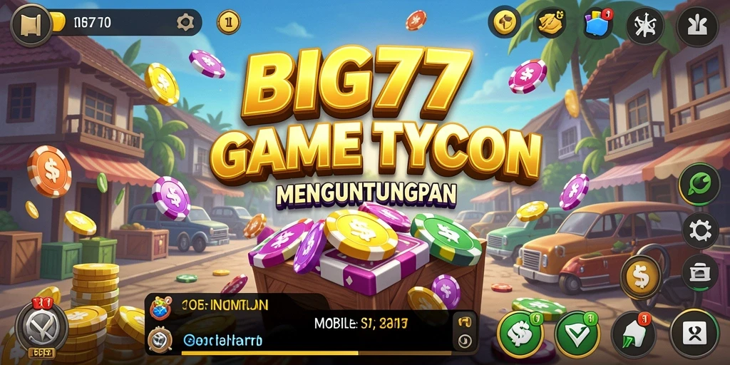 Gameplay menarik dari BIG77 dengan elemen strategi Tycoon.