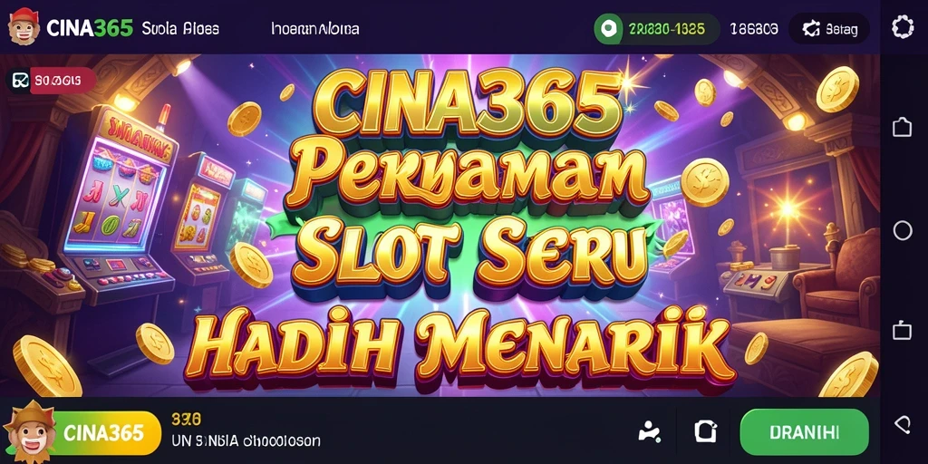 Screenshot permainan slot CINA365 dengan grafik yang menakjubkan.