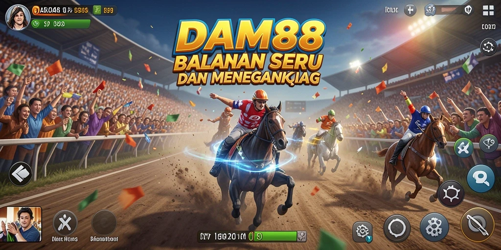 Gambaran mendebarkan dari aksi balapan dalam DAM88.