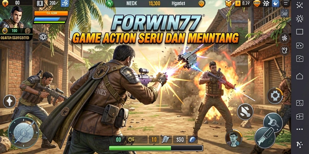 Tampilan gameplay seru dan mendebarkan dari FORWIN77.