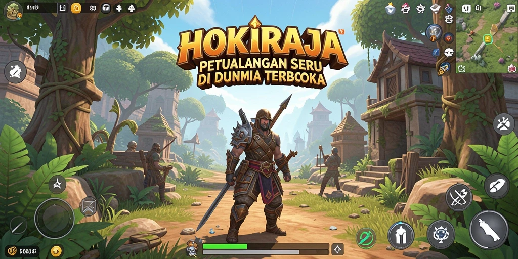 Tampilan gameplay HOKIRAJA yang menakjubkan dan mendebarkan.