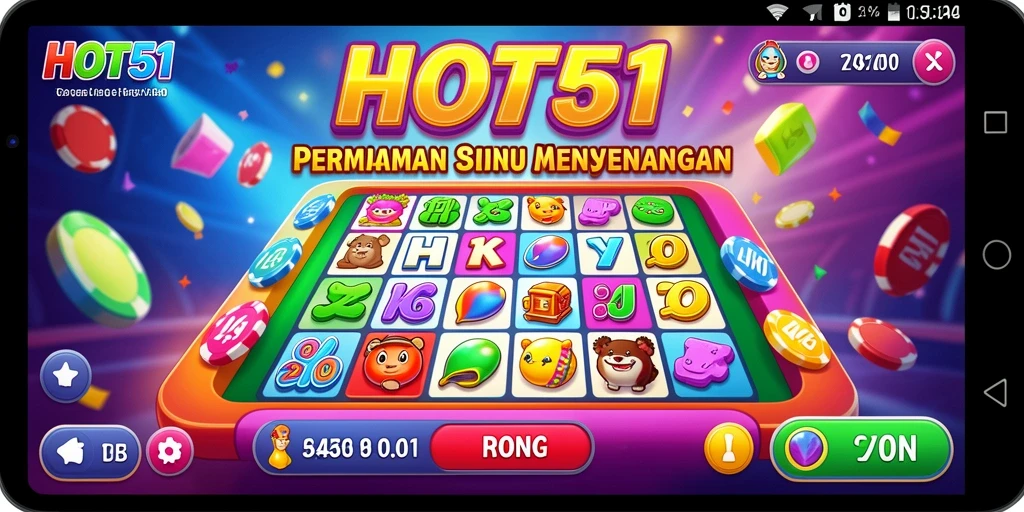 Tampilan gameplay HOT51 yang menyenangkan dan interaktif.