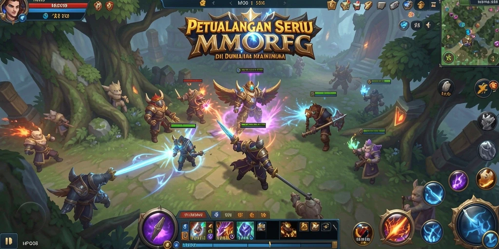 Tampilan gameplay MPO08 yang memukau dalam dunia MMORPG.