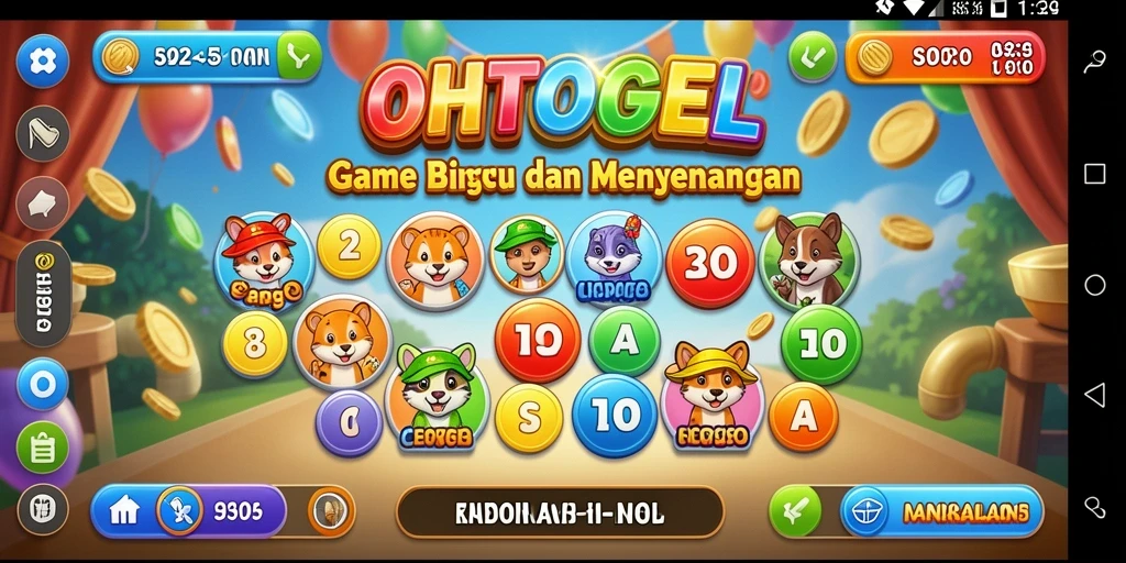 Screenshot gameplay OHTOGEL menampilkan suasana Bingo yang mendebarkan.