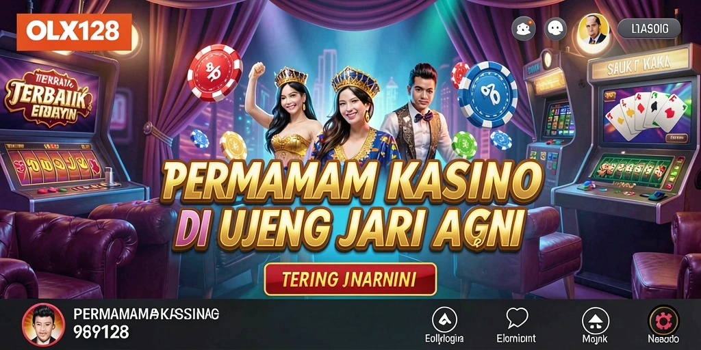 Screenshot menunjukkan antarmuka permainan Kasino yang menarik dan interaktif.
