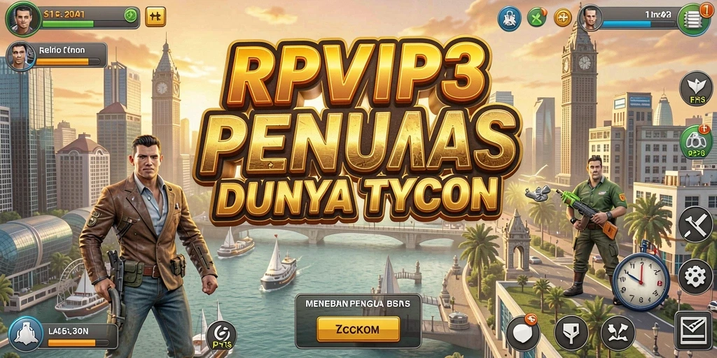 Screenshot RPVIP3 menampilkan pengelolaan bisnis yang dinamis dan interaktif.
