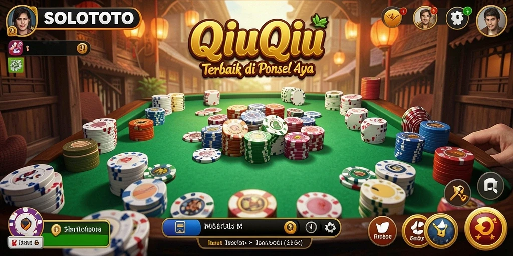 Tampilan gameplay menarik dari SOLOTOTO saat bermain QiuQiu.