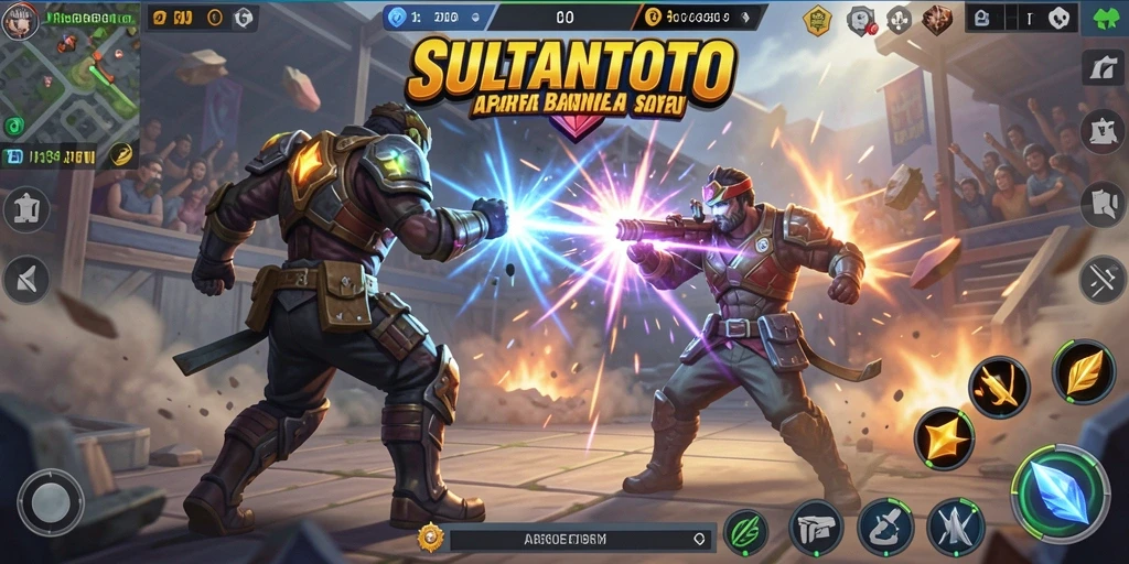 Tampilan gameplay SULTANTOTO yang aksi dan strategis.
