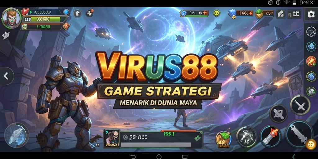 Tampilan menegangkan dari gameplay <strong>VIRUS88</strong> yang menantang dan menarik.